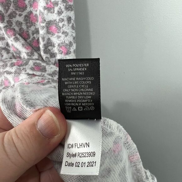 Kensie Pink Leopard Super Soft Racerback Tank M NWT - Picture 5 of 6